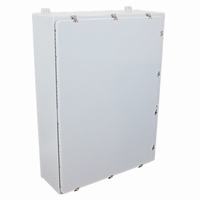Safety Technology EN483612 | Fiberglass Enclosure 48" H x 36" W x 12" D - Solid Door