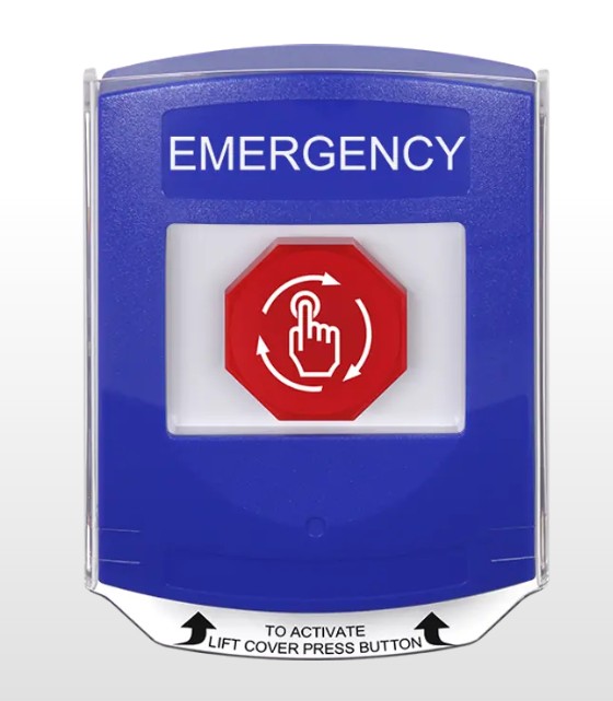 Safety Technology G3A429EM-EN | G3 Multipurpose Push Button with Shield, No Camera, Turn-to-Reset