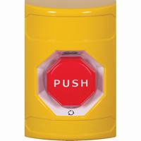 Safety Technology SS2209NT-EN | Yellow No Cover Turn-to-Reset (Illuminated) Stopper Station with No Text Label English