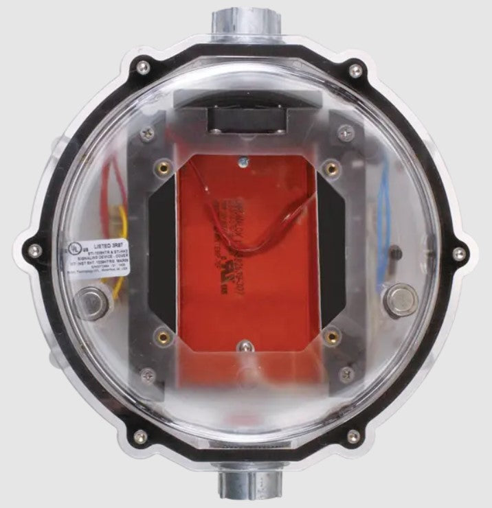 Safety Technology STI-1229HTR240-HAZ | Stopper Dome Heated Enclosure for Strobe Only Nema 4X Hazardous Locations, Clear