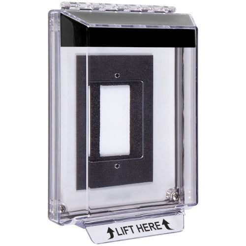 Safety Technology STI-14330N-K | Universal Stopper Low Profile Cover with Enclosure Flush Back Box, Horn, Relay, No Label
