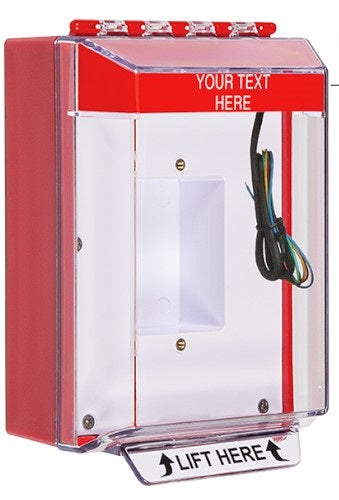 Safety Technology STI-14430C-R | Universal Stopper Low Profile Cover Enclosed Back Box