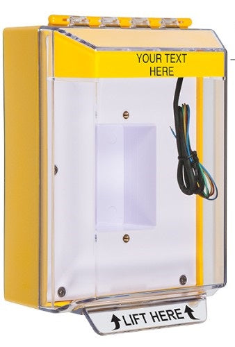 Safety Technology STI-14430C-Y | Universal Stopper Low Profile Cover Enclosed Back Box