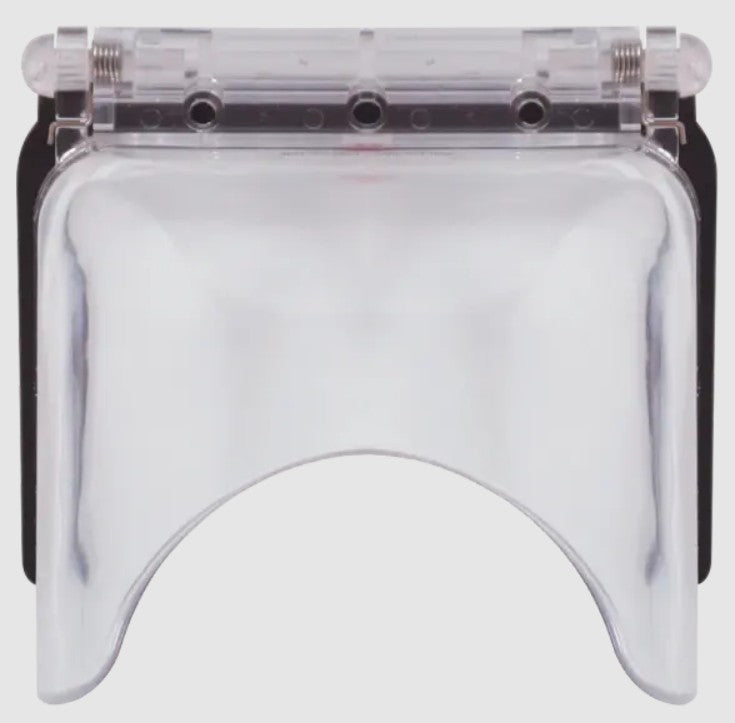 Safety Technology STI-6516 | Mini Bopper Stopper with Spring Loaded Hinge - Clear