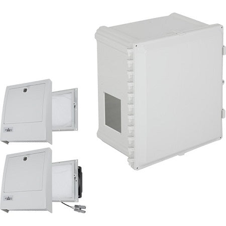 Safety Technology EP201608-O3 | Polycarbonate Enclosure With Nema 3R Filte Fan With Filter Vent 20 X 16 X 8