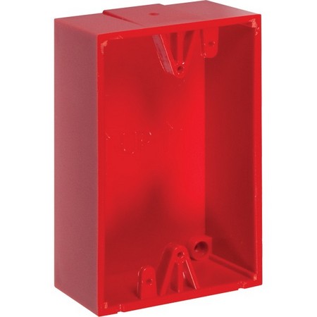 Safety Technology KIT-71100A-R | Back Box For Switch Configuration 2, 5, 8 And 9 - Red