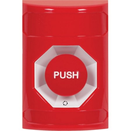 Safety Technology SS2001NT-EN | Red No Cover Turn-To-Reset Stopper Station With No Text Label English