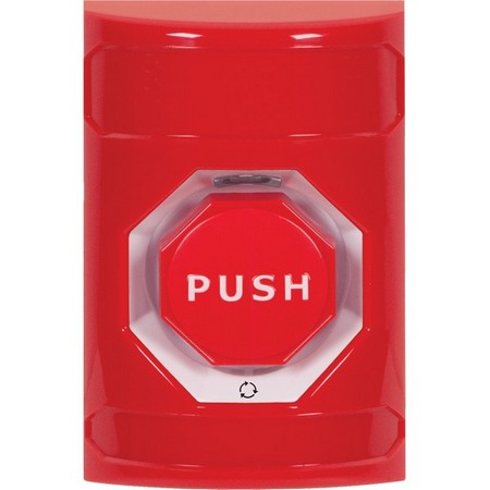 Safety Technology SS2009NT-EN | Red No Cover Turn-To-Reset (Illuminated) Stopper Station With No Text Label English