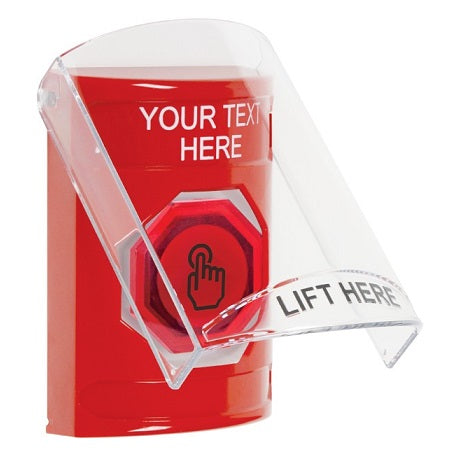 Safety Technology SS20A6ZA-EN | Red Indoor Only Flush Or Surface With Horn Momentary (Illuminated) With Red Lens Stopper Station