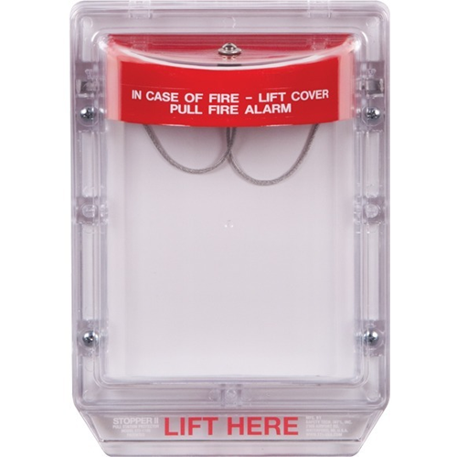 Safety Technology STI-1200 | Stopper II without Horn Flush Mount, Fire Lable