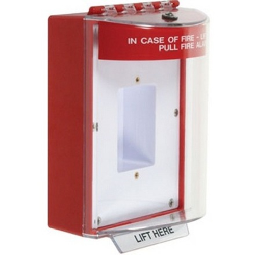 Safety Technology STI-13410FR | Universal Stopper, without Horn, Enclosed Back Box and Sealed Mount Plate, Fire Lable