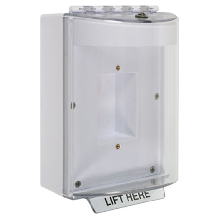 Safety Technology STI-13410N-W | Universal Stopper Dome Cover Enclosed Back Box