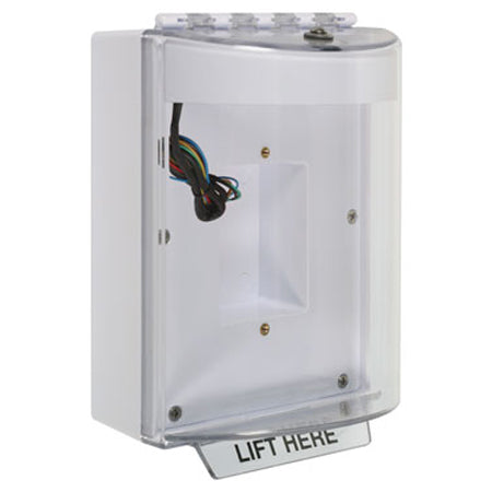 Safety Technology STI-13430N-W | Universal Stopper Dome Cover Enclosed Back Box