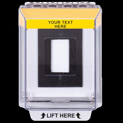 Safety Technology STI-14310C-Y | Yellow Low Profile Enclosed Flush Mount Stopper NO Horn Custom
