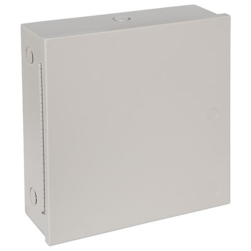 Safety Technology STI-EM121204 | Metal Protective Cabinet 12 in H x 12 in W x 4 in D, Beige