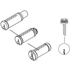 Sargent 13-0090 15 LJ | Rim Cylinder Lock Plug, 6-Pin, LJ Keyway, Satin Nickel, for 34/7600 Series Rim Cylinder Lock