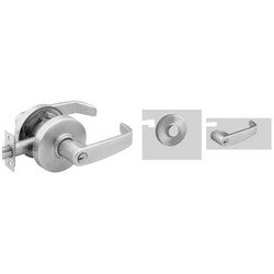 Sargent 28-7G04 LL 26D | Door Cylinder Lock, Standard Duty, L-Lever, L-Rose, 6-Pin Cylinder, 4-7/8" ANSI Strike, 2-3/4" Backset
