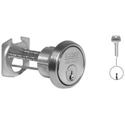 Sargent 34 10B LA 1-BIT | Exit Device Rim Cylinder, Single Bitted, 6-Pin, LA Keyway, Solid Brass, Oxidized Satin Bronze with Horizontal Tailpiece