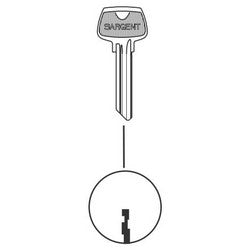 Sargent 6275LA | Cylinder Lock Key Blank, 6-Pin, LA Keyway