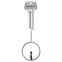 Sargent 6275LB | Cylinder Lock Key Blank, 6-Pin, LB Keyway
