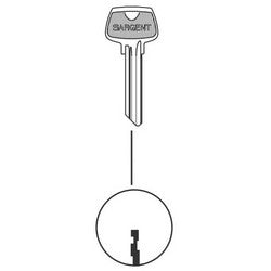 Sargent 6275LE | Cylinder Lock Key Blank, 6-Pin, LE Keyway