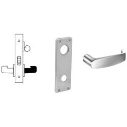 Sargent 8204 WTL 26D RH LESS CYL | Mortise Door Lock, Right Hand, 2-1/2" Width x 7-3/8" Height Heavy Wrought Escutcheon