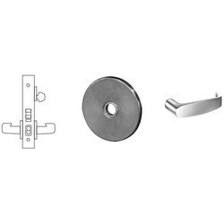 Sargent 8255 LL 10B RH LESS CYL | Mortise Door Lock, Right Hand, L-Rose, L-Lever, 2-3/4" Backset