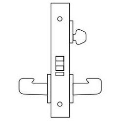 Sargent 8270-24V 26D RH | Mortise Door Lock, Right Hand, Fail Safe, 24 Volt, 2-3/4" Backset, Satin Chrome with Trim