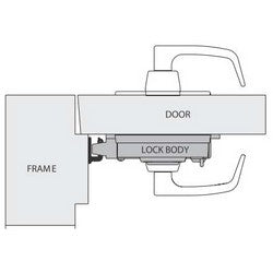 Sargent And Greenleaf Inc 2890-602 | Door Lock Strike 2, for 2890B Single Door Out-Swing Lock