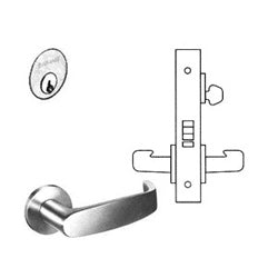 Sargent TR-8237 LNL 10B | Mortise Lock Trim Set, L-Lever, LN-Rose, Oxidized Dull Bronze with Spindle, Trim Pack Assembly