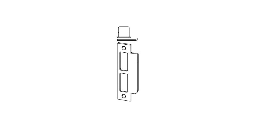 Schlage (Allegion Brand) 10-072 626 112 | Door Lock Strike, US26D Satin Chrome, Box Strike, Square Corner Strike, 4-7/8 in. L