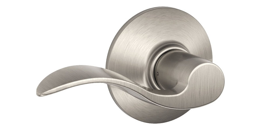 Schlage (Allegion Brand) F10 ACC 619 | Hall and Closet Door Lock, ANSI, Grade 2, Function, Passage Latch, US15 Satin Nickel, Boxed, Metal