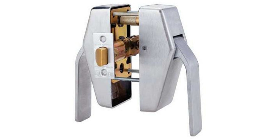 Schlage (Allegion Brand) HL6-5 US26D | Door Lock Push/Pull Latch Set, ANSI, Grade 1, Function, Passage Latch, US26D Satin Chrome, Boxed