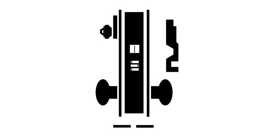 Schlage (Allegion Brand) L9080L 06A 626 | Mortise Lock, ANSI, Grade 1, Function, Storeroom Lock, US26D Satin Chrome, Rhodes Lever