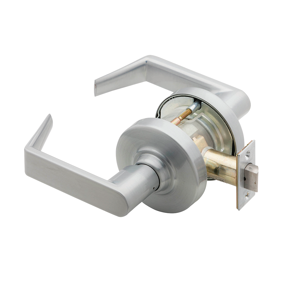 Schlage (Allegion Brand) ND10S ATH 626 | Mechanical Door Cylindrical Lock, ANSI, Grade 1, Function, Passage Latch, US26D Satin Chrome, Boxed