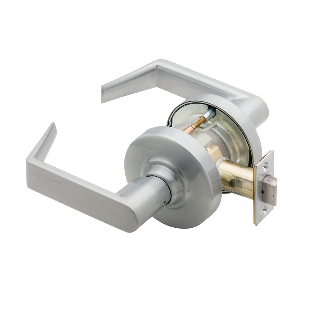 Schlage (Allegion Brand) ND80JD ATH 626 | Mechanical Door Cylindrical Lock, ANSI, Grade 1, Function, Storeroom Lock, US26D Satin Chrome