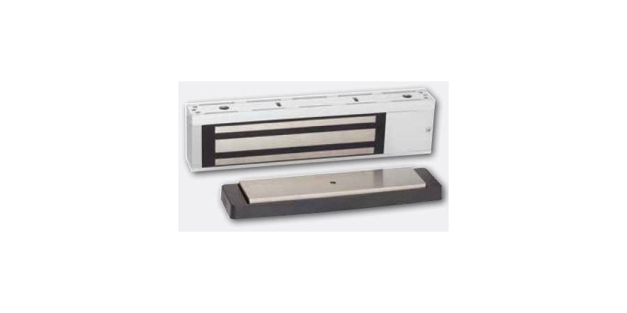 Schlage (Allegion Brand) M492P 628 | Electromagnetic Lock, 1500 lb. Holding Force, 12/24 VDC Input, US28 Satin Anodized Aluminum