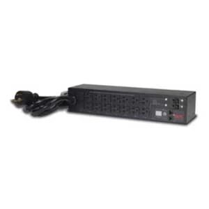 APC Schneider Electric AP7902B | Horizontal PDU, NEMA 5-20R, NEMA L5-30P, 16 Outlet, 100 V, 120 V, 2880 VA, 24 A, 2 RU, 10 ft. Cord, Black, 50/60 Hz, 3.5 in. H
