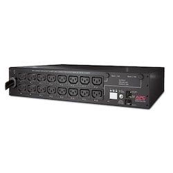 APC Schneider Electric AP7911B | Horizontal PDU, IEC 320 C13, NEMA L6-30P, 16 Outlet, 200 V, 208 V, 230 V, 24 A, 2 RU, 12 ft. Cord, Black, 50/60 Hz, 3.5 in. H