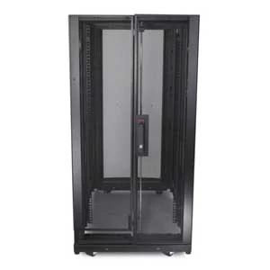 APC Schneider Electric AR3104SP1 | NetShelter Enclosure, Rack Mount, 24 RU, 19 in. Rack Width, Black, 47.24 H x 23.62 W x 42.13 D in.