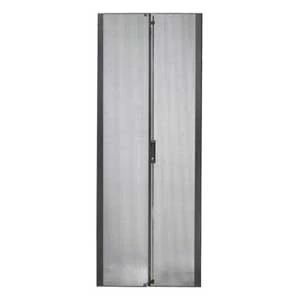 APC Schneider Electric AR7155 | NetShelter SX Perforated Split Door, 45 RU, Black, 204.4 H x 75 W x 2.5 D cm
