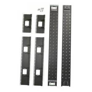 APC Schneider Electric AR7578 | Netshelter Recessed Rail Kit, Vertical, 48U, Black, 44.76 H x 4.76 W x 5.51 D in.