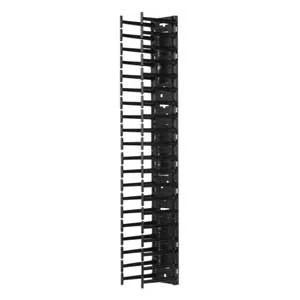 APC Schneider Electric AR7580A | NetShelter Cable Manager, Vertical, Single-Sided, Black, 70 H x 3.82 W x 6.3 in. D