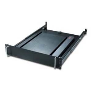 APC Schneider Electric AR8127BLK | Rotating Keyboard Drawer, 19 in., 2 RU, Black, 3.50 H x 17.52 W x 27.99 D in.