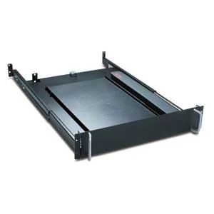 APC Schneider Electric AR8127BLK | Rotating Keyboard Drawer, 19 in., 2 RU, Black, 3.50 H x 17.52 W x 27.99 D in.