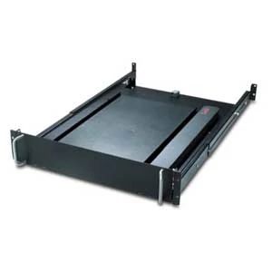 APC Schneider Electric AR8127BLK | Rotating Keyboard Drawer, 19 in., 2 RU, Black, 3.50 H x 17.52 W x 27.99 D in.