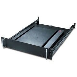 APC Schneider Electric AR8127BLK | Rotating Keyboard Drawer, 19 in., 2 RU, Black, 3.50 H x 17.52 W x 27.99 D in.