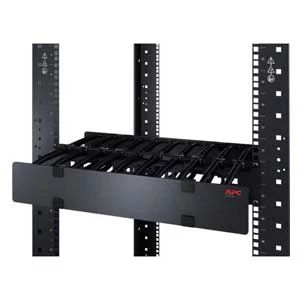 APC Schneider Electric AR8605 | Cable Manager, Horizontal Mount, 3 RU, Black, 5.25 H x 19 W x 6.5 D in.