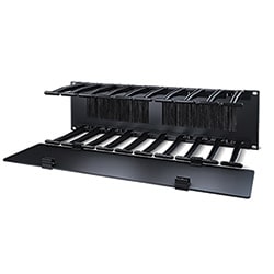 APC Schneider Electric AR8605 | Cable Manager, Horizontal Mount, 3 RU, Black, 5.25 H x 19 W x 6.5 D in.