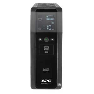 APC Schneider Electric BR1350MS | Back UPS Pro, NEMA 5-15P, 1350 VA Rating, 1080 Joules Rated, 810W, 10 Outlet, 6 ft. Cord, Black, 10.24 H x 3.94 W x 14.49 in. D